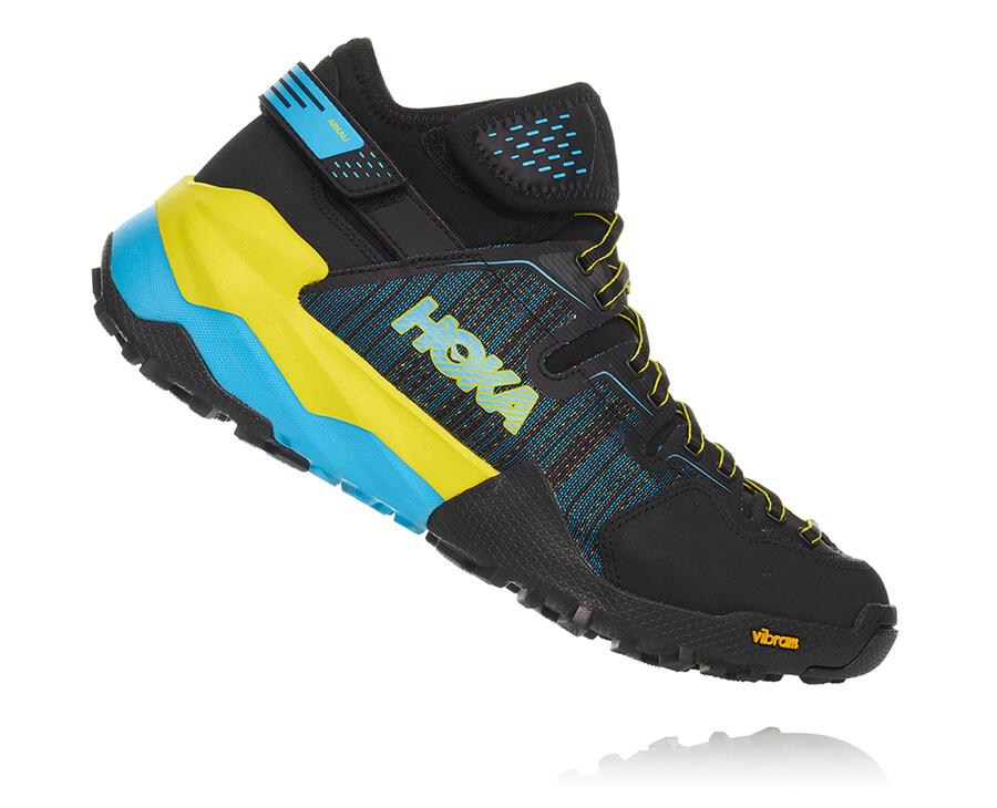 Hoka One One Spor Ayakkabı Erkek Siyah/Mavi - Arkali - BR3165902